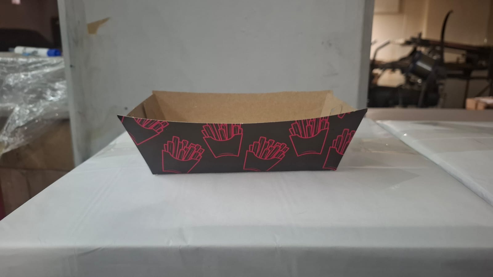 Charola personalizada para papas impresa con logo